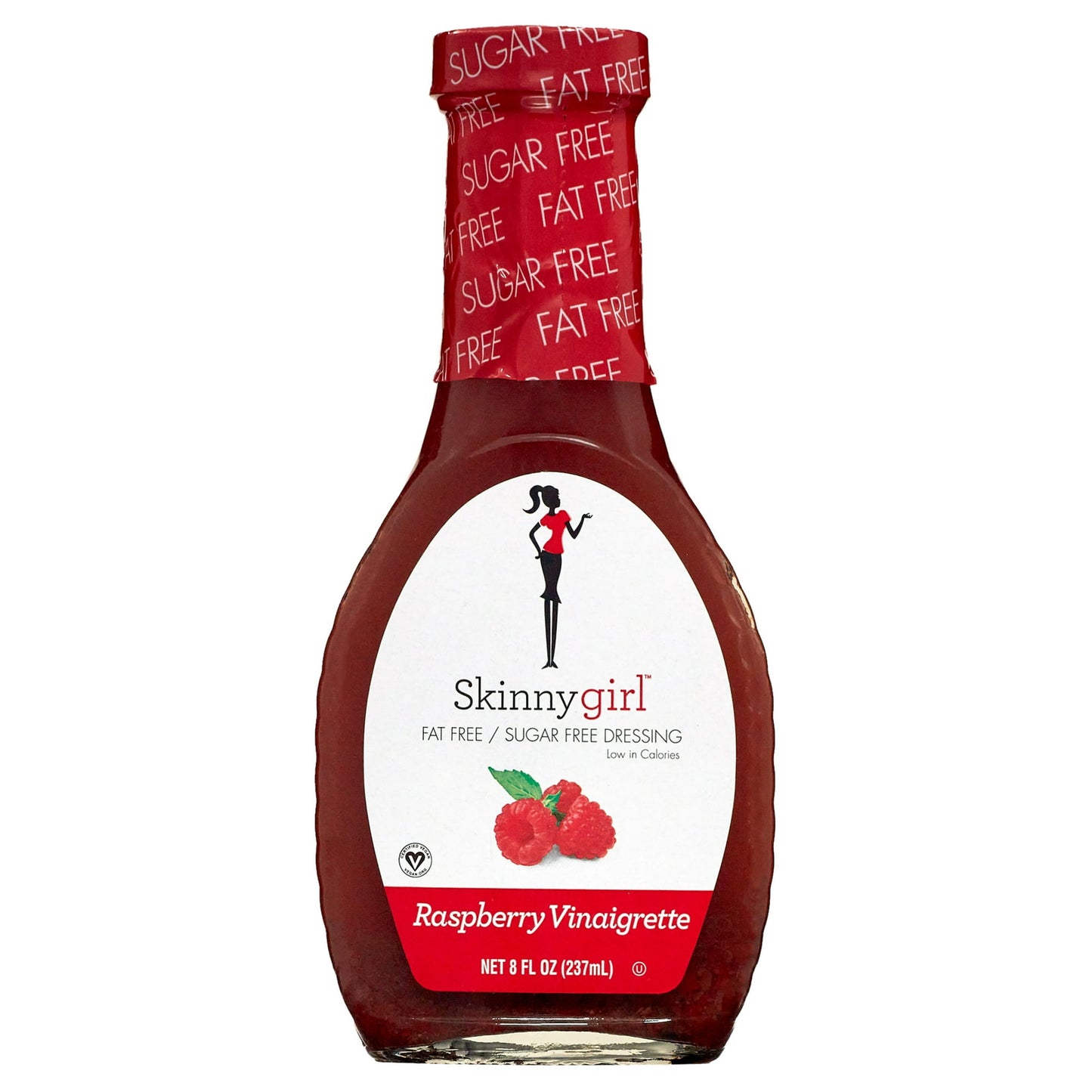 Skinnygirl, Fat-Free, Sugar-Free Raspberry Vinaigrette Salad Dressing, 8 fl oz (Pack of 2)