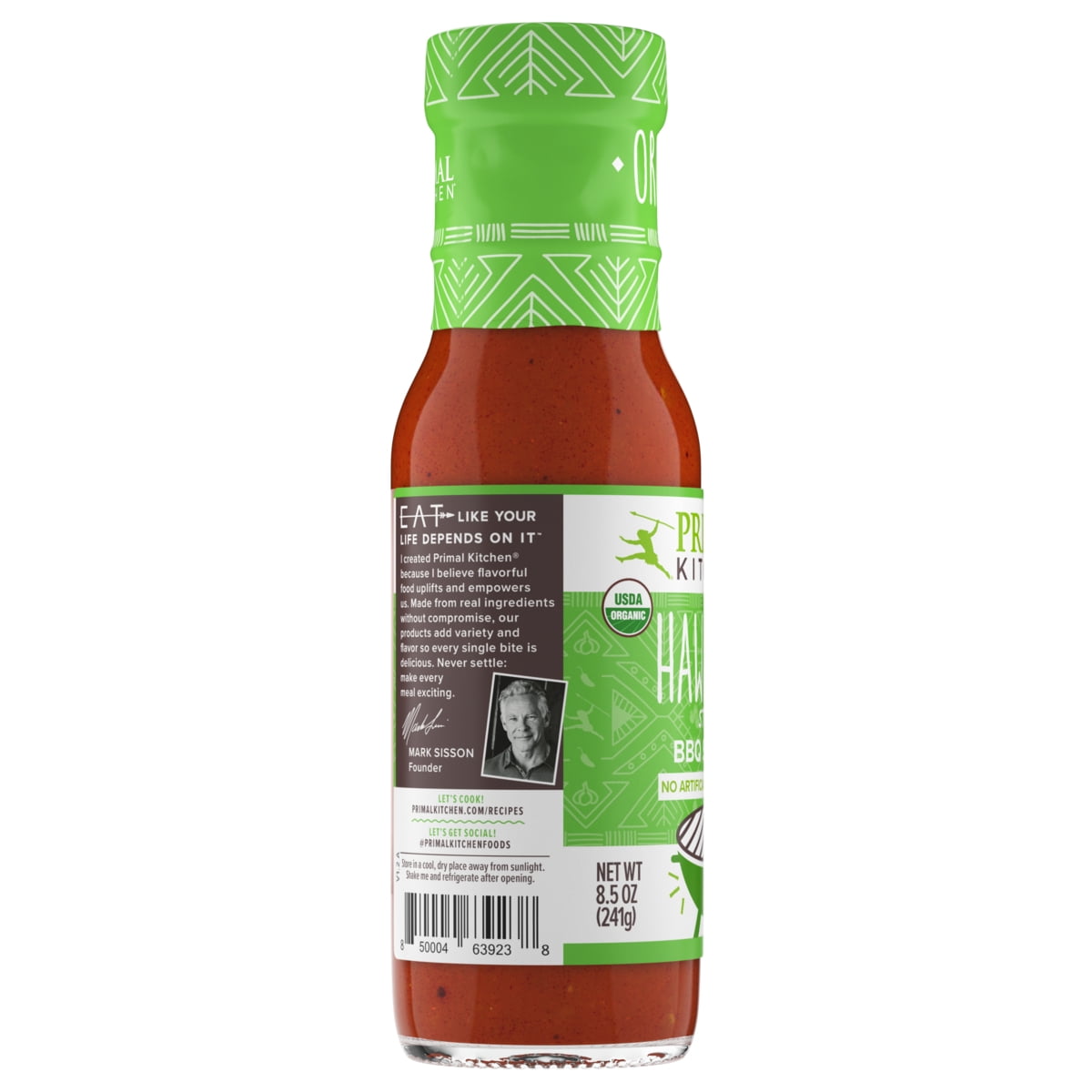 Primal Kitchen Organic Hawaiian Style BBQ Sauce, 8.5 oz (Pack of 2)