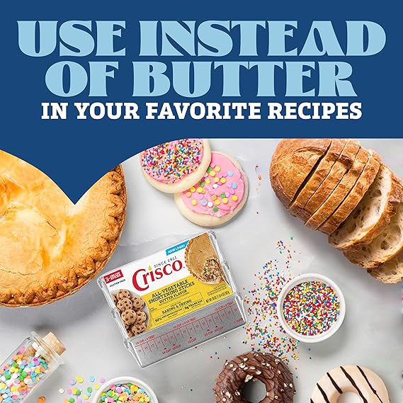 Crisco Butter Flavor Shortening Baking Sticks 20oz (Pack of 2)