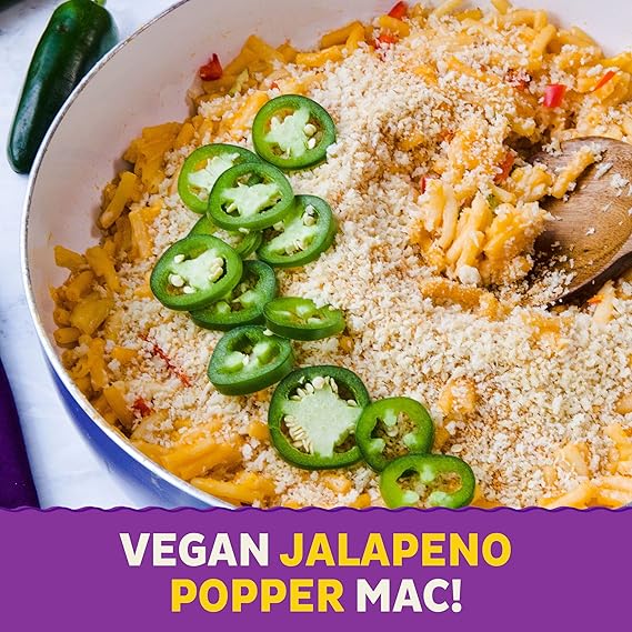 Annie's Vegan Mac and Cheddar Flavor Dinner with Organic Pasta, 6 OZ (Pack of 4)
