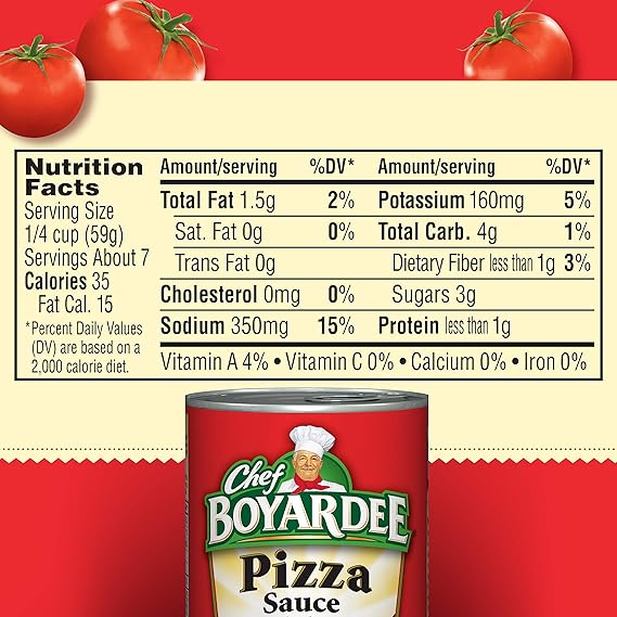 Chef Boyardee Pizza Sauce with Cheese 15 oz (Pack of 4)