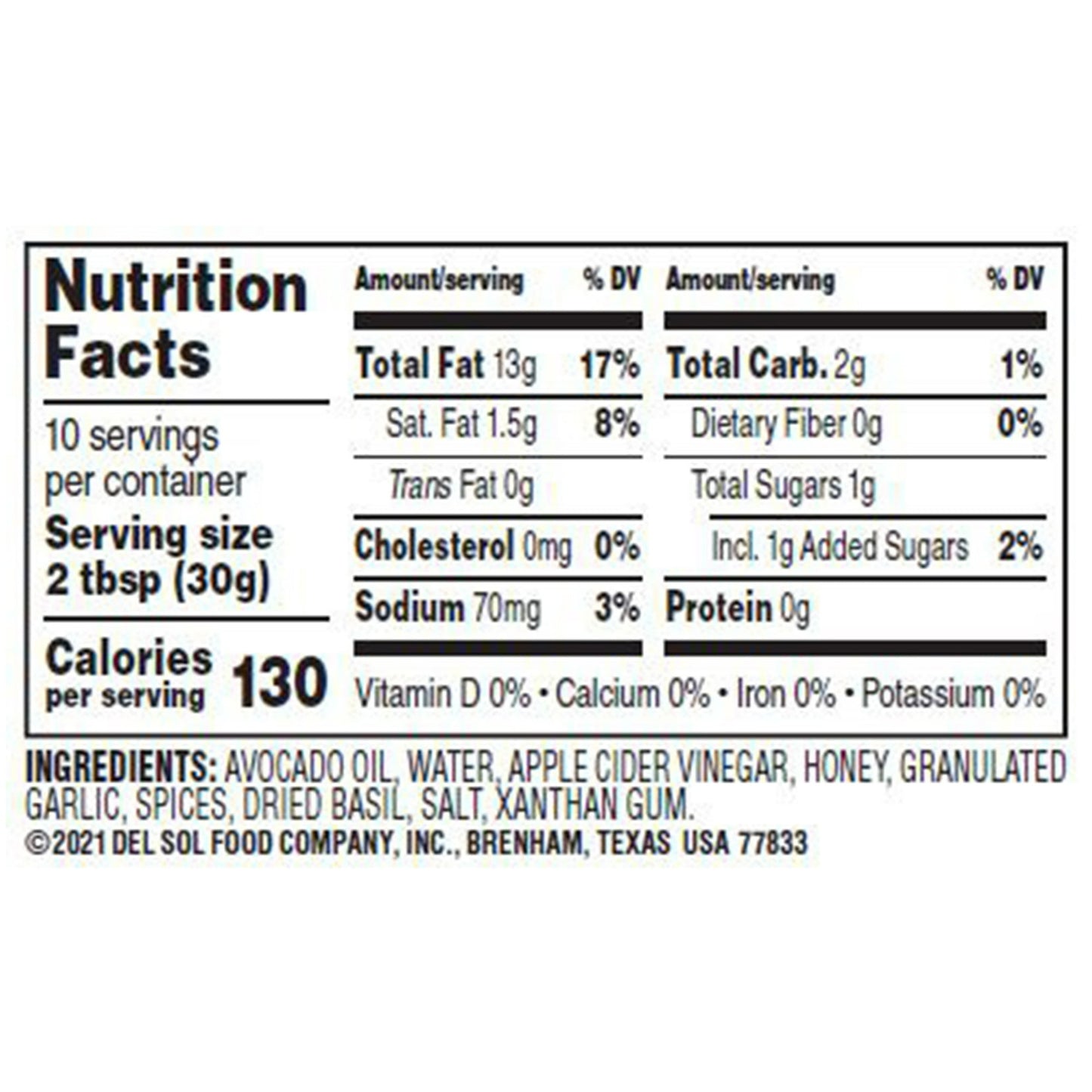 BRIANNAS Avocado Oil Herb Vinaigrette, 10 fl oz (Pack of 2)