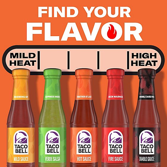 Taco Bell Hot Sauce, 7.5 oz (Pack of 4)