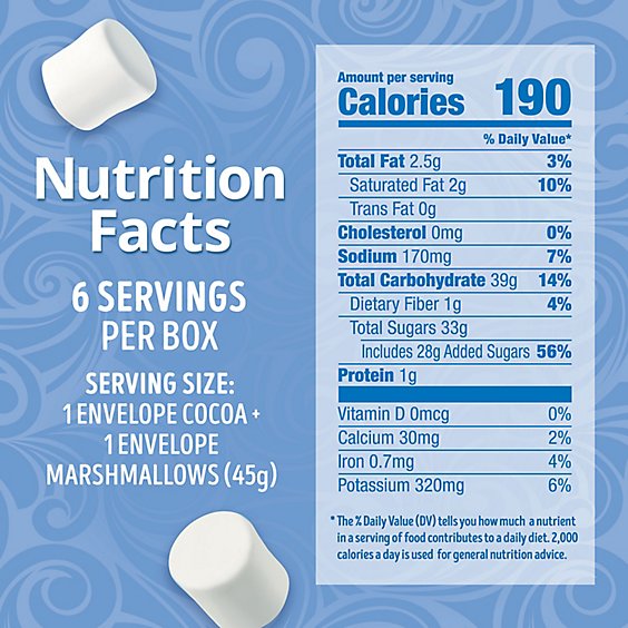 Swiss Miss Marshmallow Lovers Hot Cocoa Mix - 6-1.38 Oz (Pack of 2)
