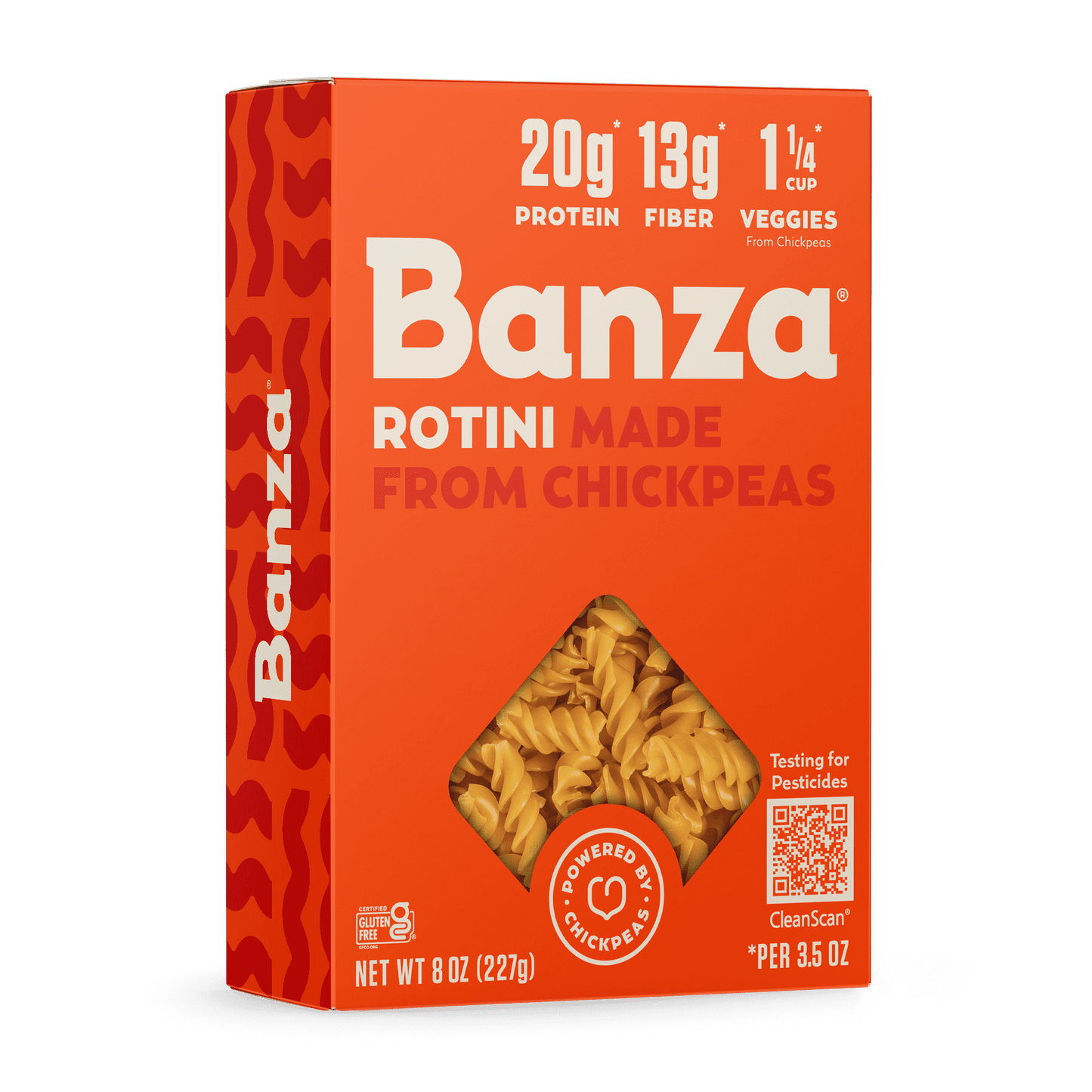 Banza Rotini Pasta from Chickpea Noodles, 8oz (Pack of 4)