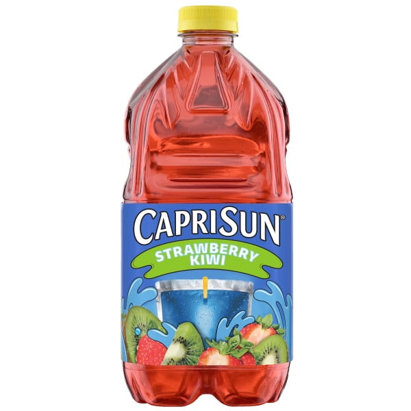 Capri Sun Strawberry Kiwi Flavored Juice Drink Blend, 64 oz Bottle, Pack of 4