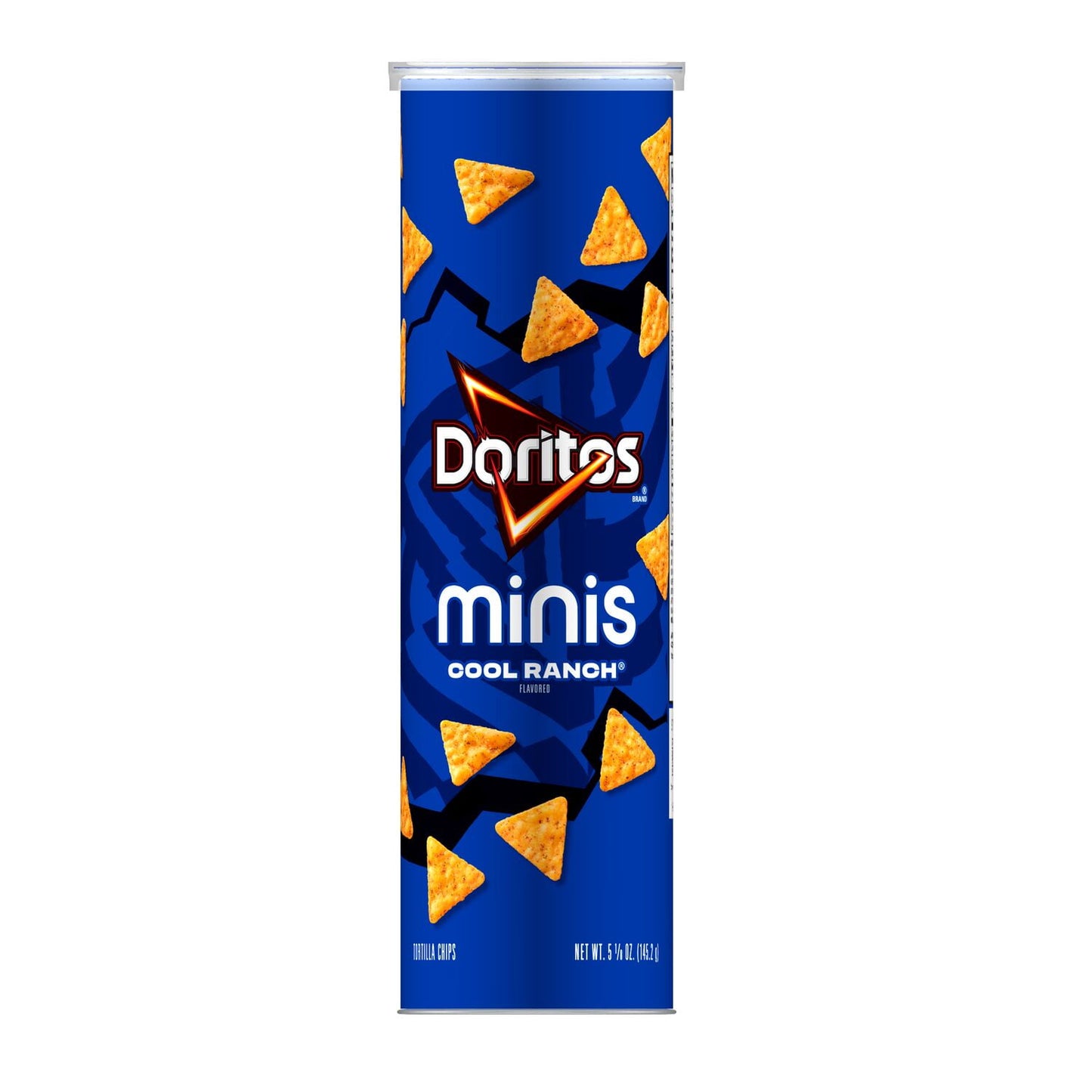 Doritos Minis Tortilla Chips Cool Ranch Flavored, 5.125 oz, Canister, Pack of 3