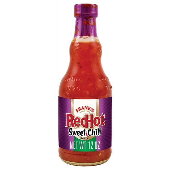 Frank's RedHot Sweet Chili Hot Sauce, 12 fl oz Bottle (Pack of 4)