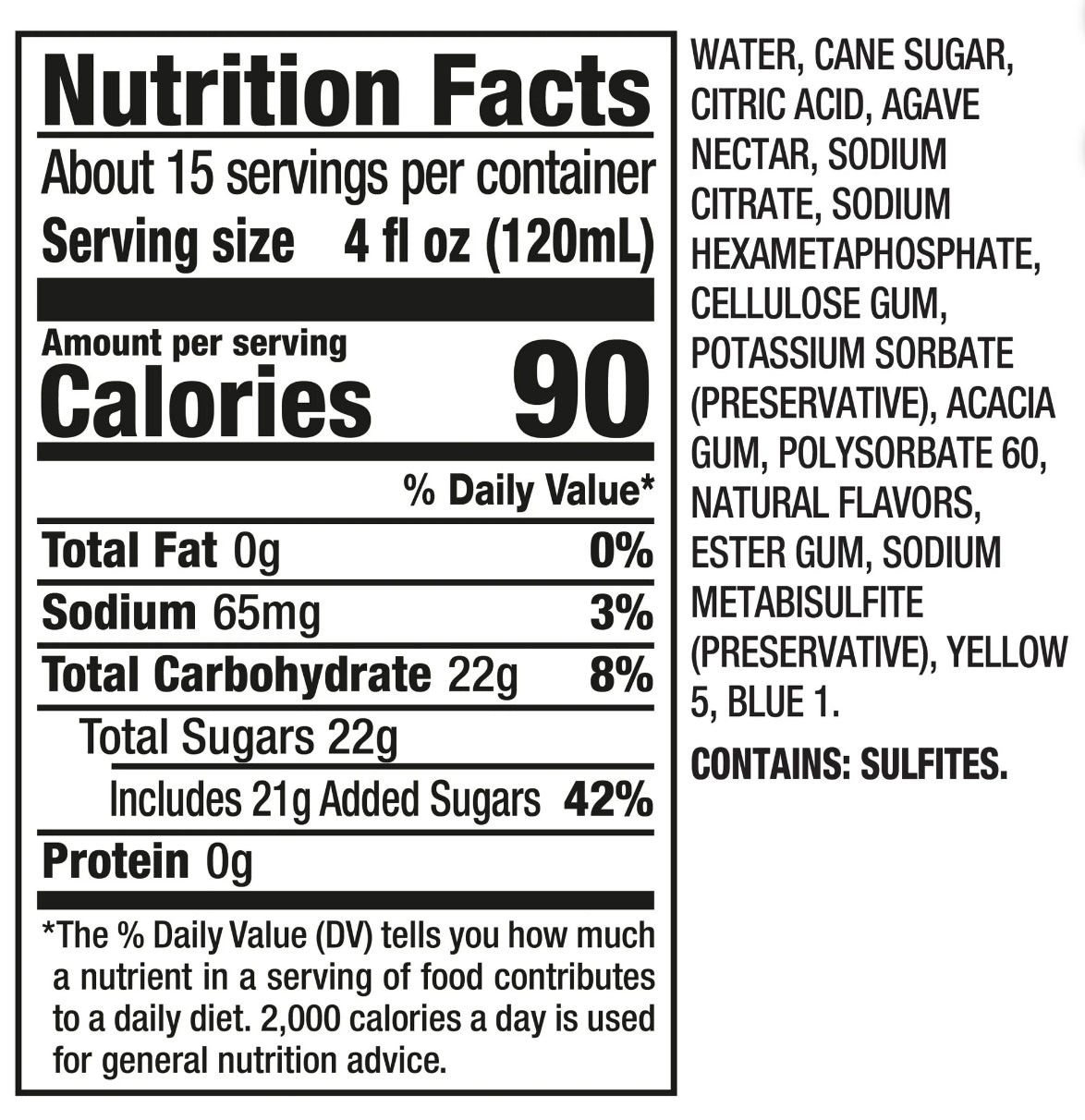 Mr & Mrs T Cane Sugar Margarita Mix, 1.75 L (Pack of 3)