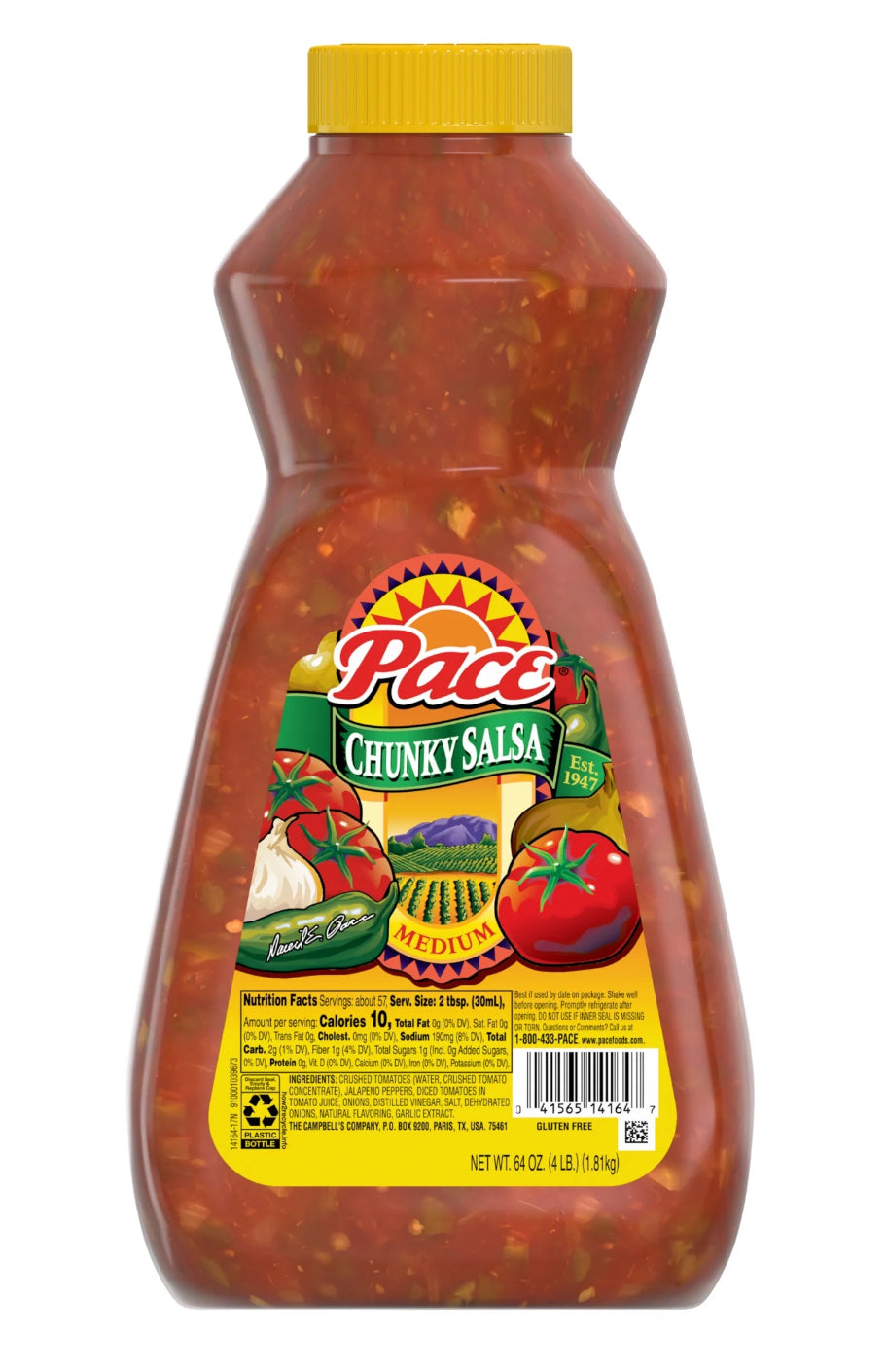 Pace Chunky Medium Salsa, 64 oz (Bulk Size)