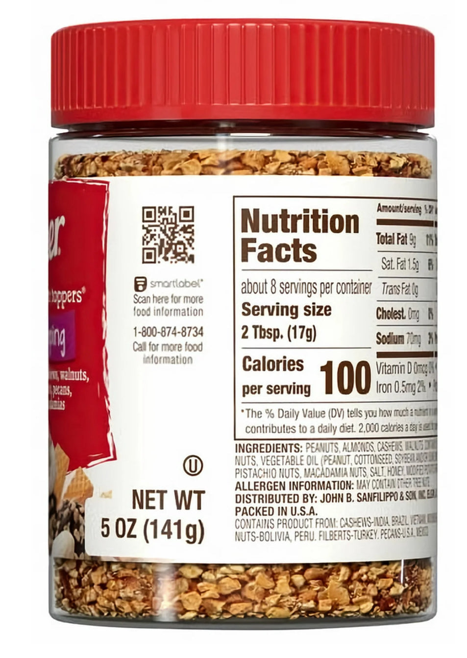 Fisher Nut Topping Ice Cream Toppers, 5 Oz.