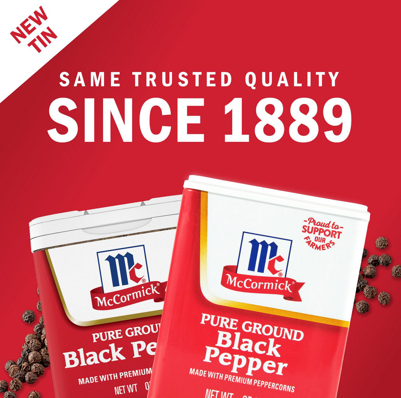 McCormick Pure Ground Black Pepper, 3 oz (Pack of 4)