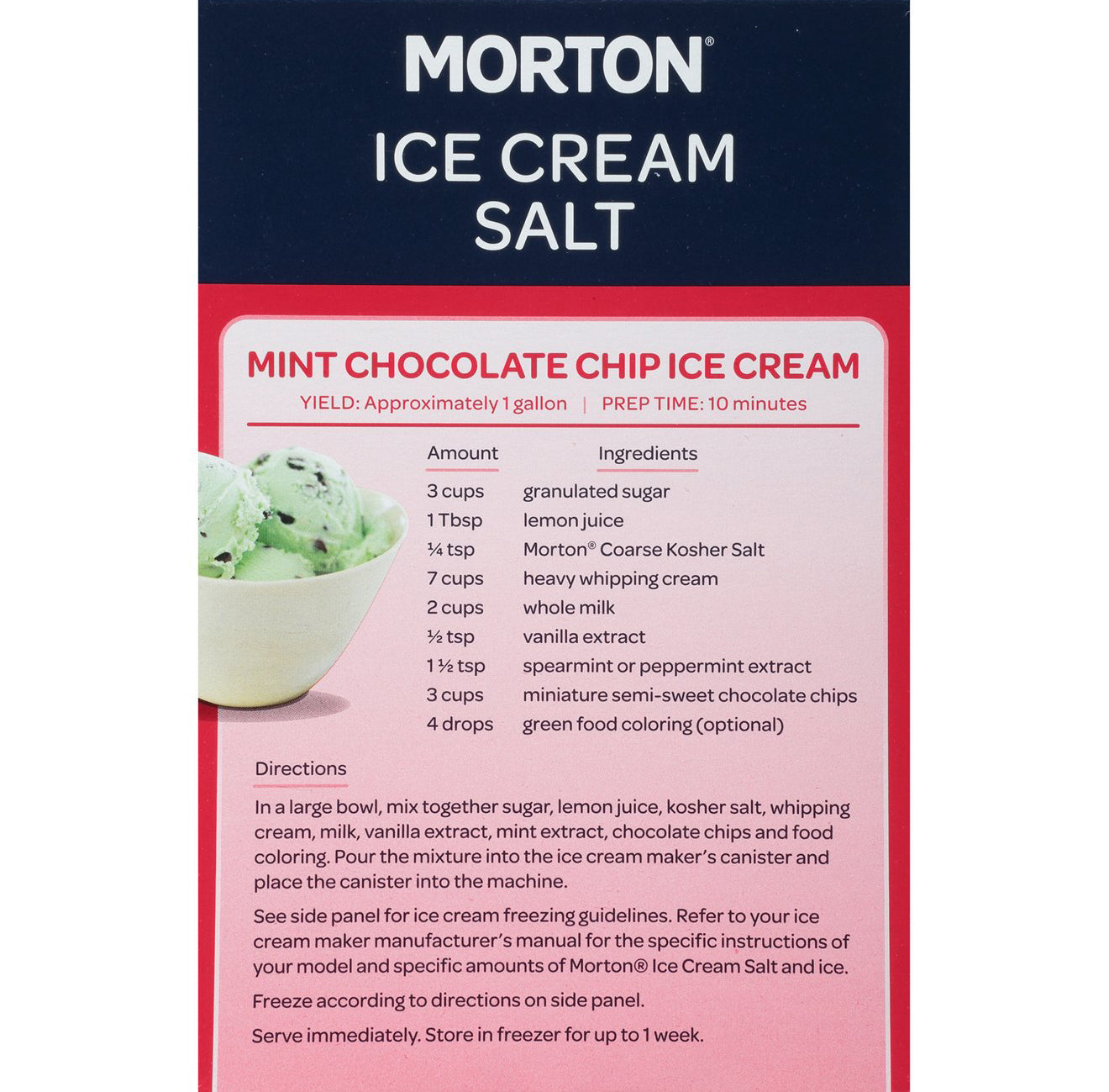 Morton Ice Cream Salt, 4 lb (Pack of 2)