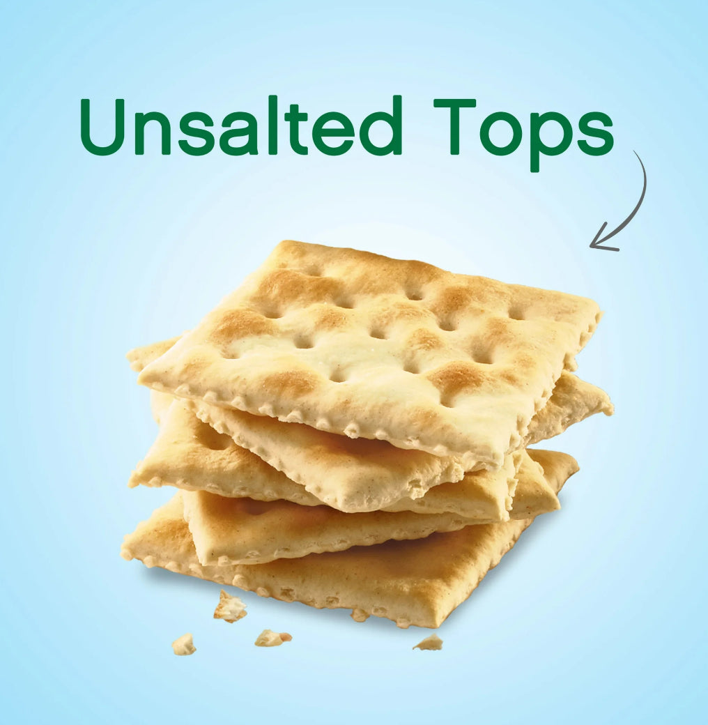 Premium Unsalted Tops Saltine Crackers, 16 oz (Pack of 4)