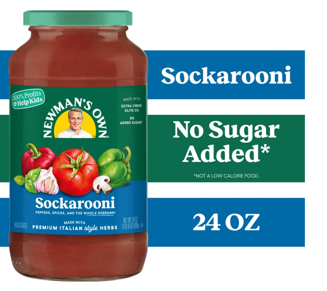 Newman's Own Sockarooni Pasta Sauce, 24 oz Jar (Pack of 2)