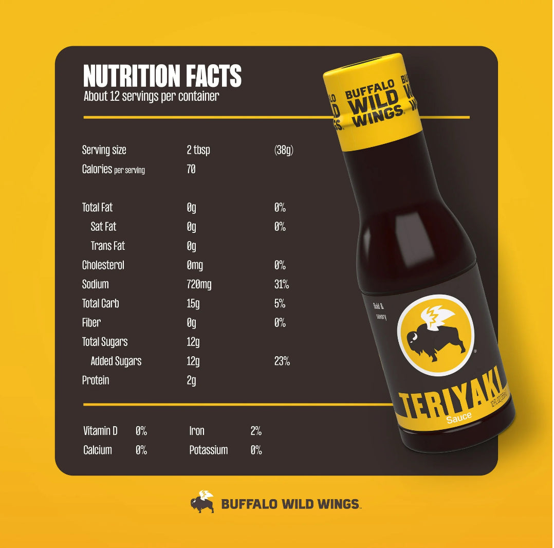 Buffalo Wild Wings Teriyaki Sauce, 12 fl. oz.