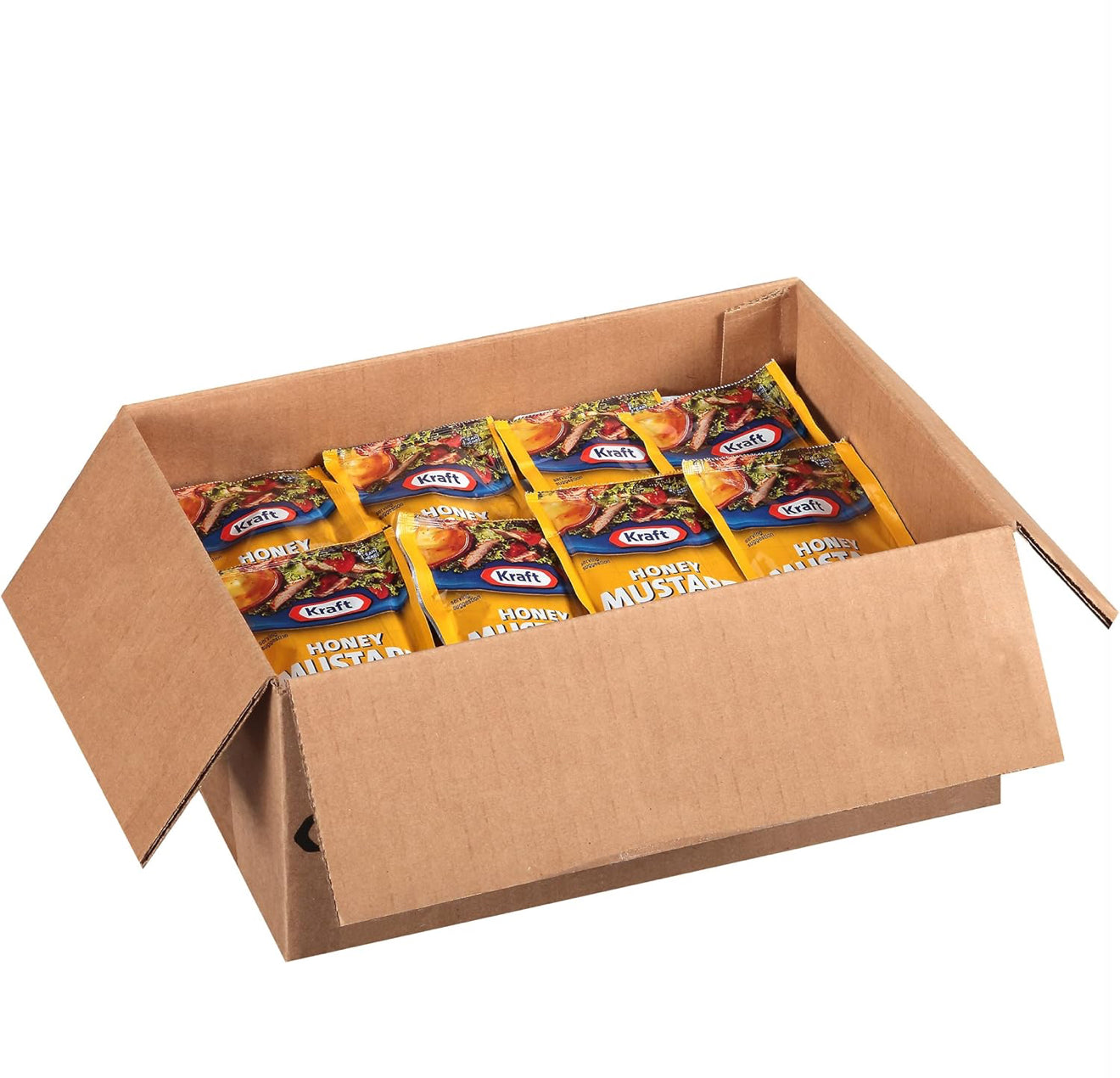 Kraft Honey Mustard Salad Dressing Single Serve Packet (1.5 oz Packets, Pack of 60)