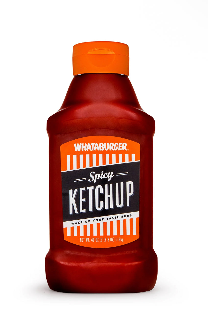 Whataburger Fancy Ketchup and Spicy Ketchup, 40oz (1 each)