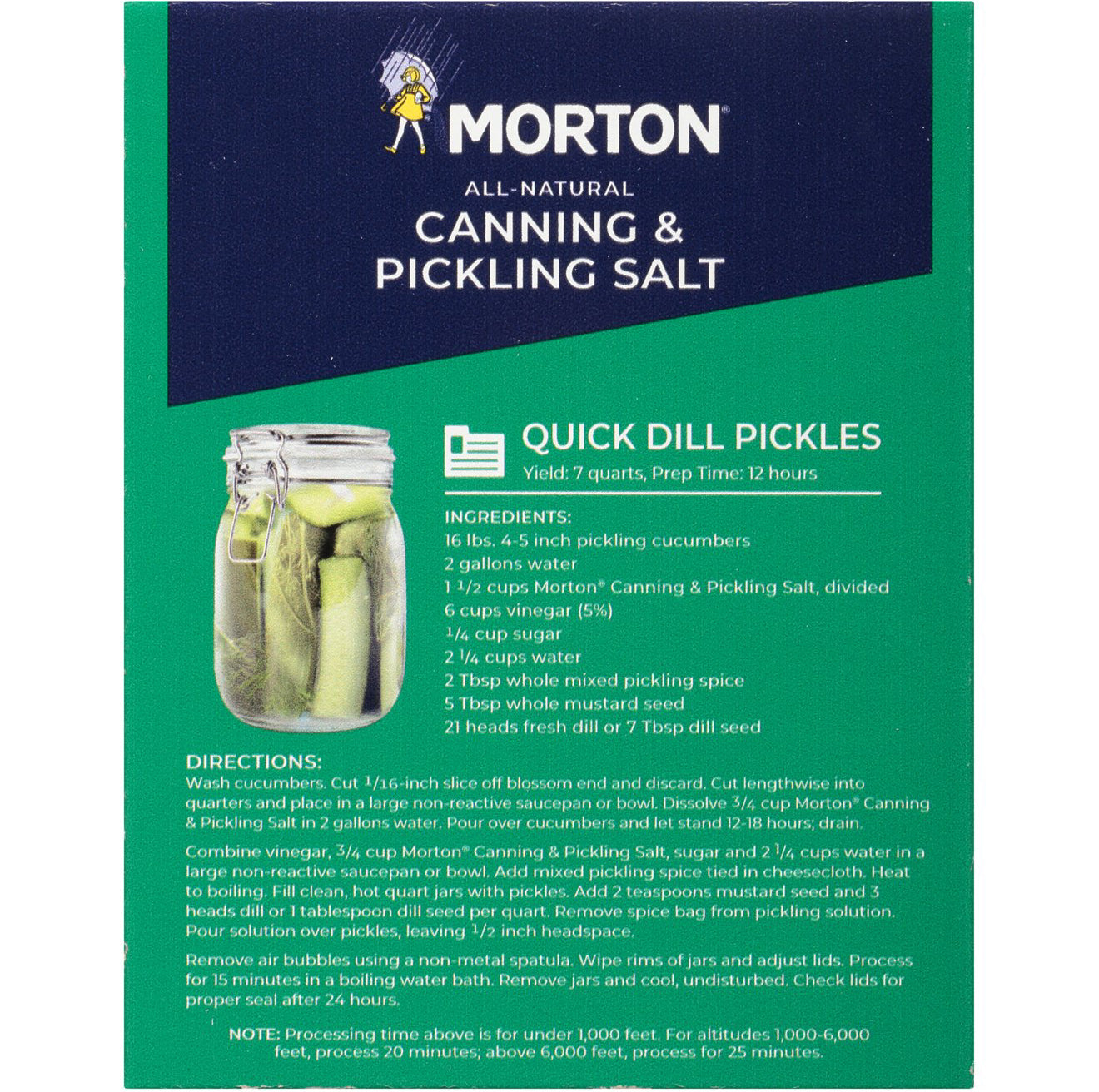 Morton Canning & Pickling Salt, 4 lb (Pack of 2)
