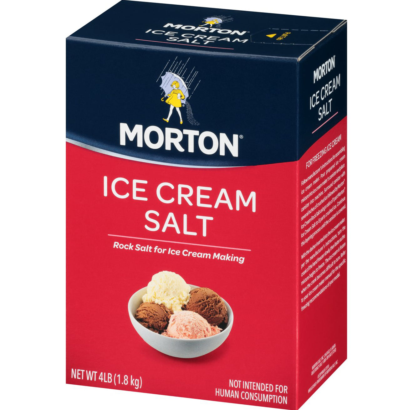 Morton Ice Cream Salt, 4 lb (Pack of 2)