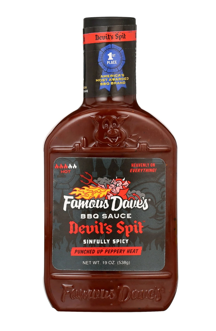 Famous Dave's Devil's Spit BBQ Sauce 19oz (Pack of 3)