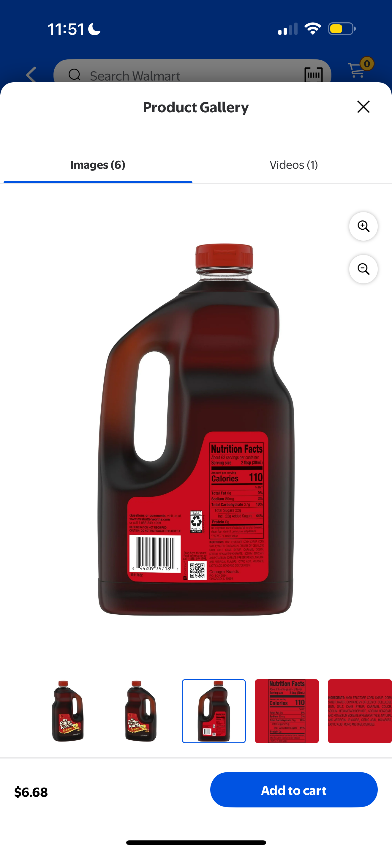 Mrs. Butterworth's Original Syrup, 64 fl oz