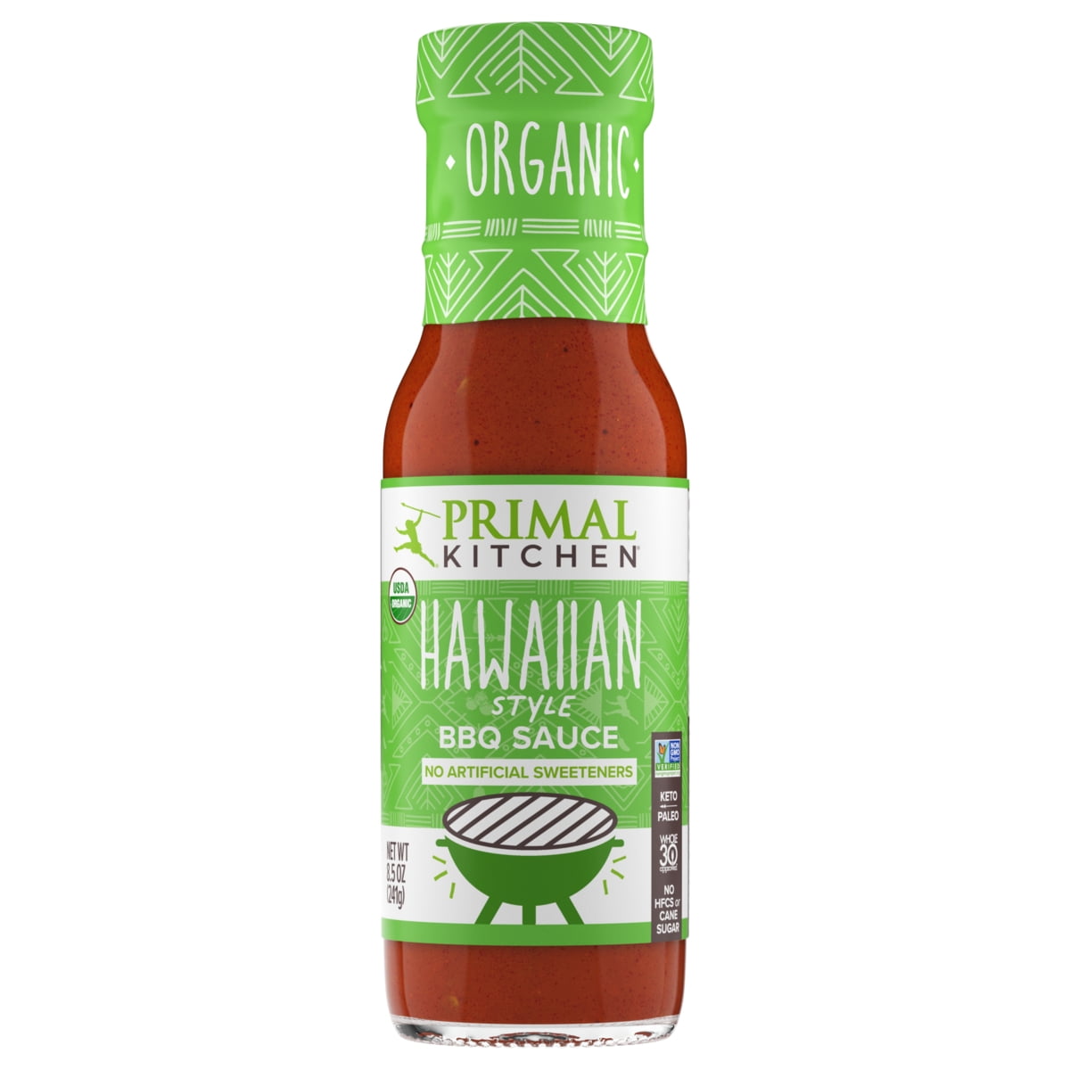 Primal Kitchen Organic Hawaiian Style BBQ Sauce, 8.5 oz (Pack of 2)