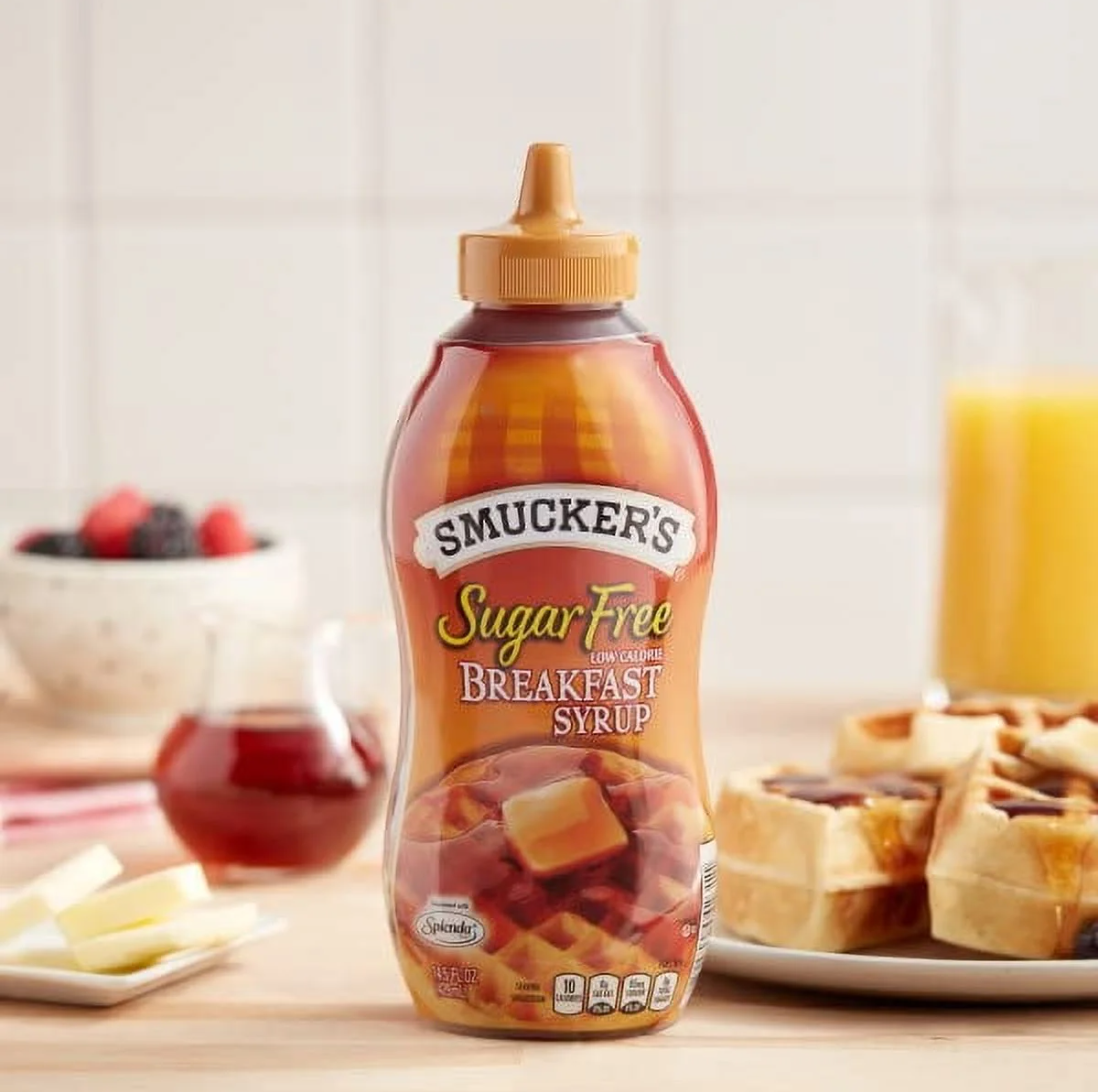 Smucker's Sugar Free Low Calorie Breakfast Syrup, 14.5 oz (Pack of 2)