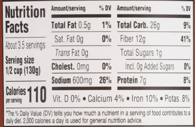 Bush's Zero Sugar Added Baked Beans, Canned Beans, 15.8 oz Can (Pack of 2)