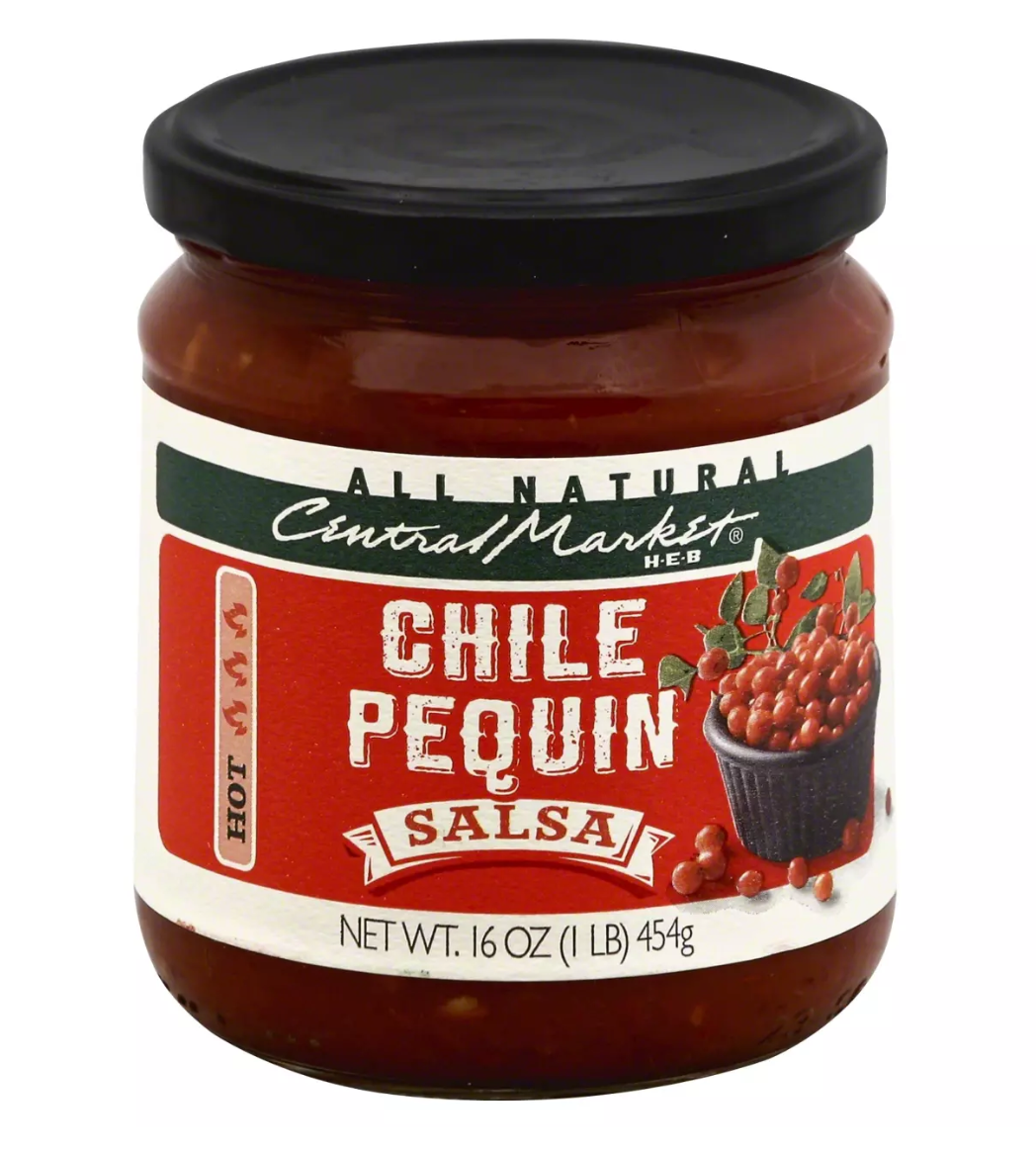 Central Market Hot Chili Pequin Salsa, 16 oz (Pack of 2)