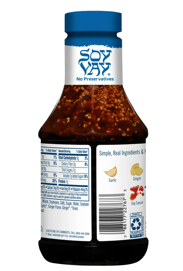 Soy Vay Veri Veri Teriyaki Marinade and Sauce, 21 fl oz (Pack of 2)