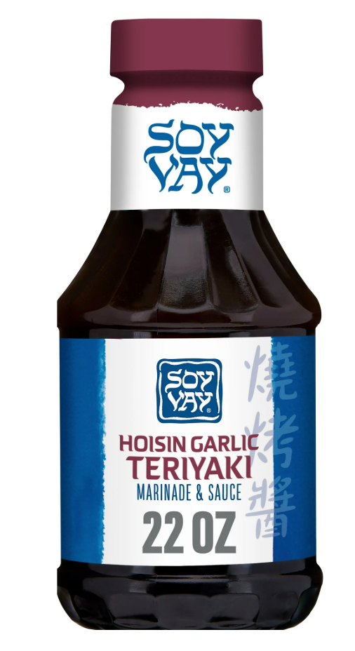 Soy Vay Hoisin Garlic Teriyaki Marinade and Sauce, 22 fl oz (Pack of 4)