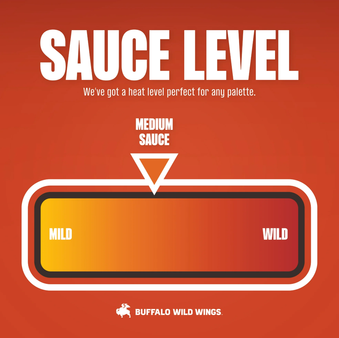 Buffalo Wild Wings Medium Buffalo Sauce, 12 fl. oz. (Pack of 4)