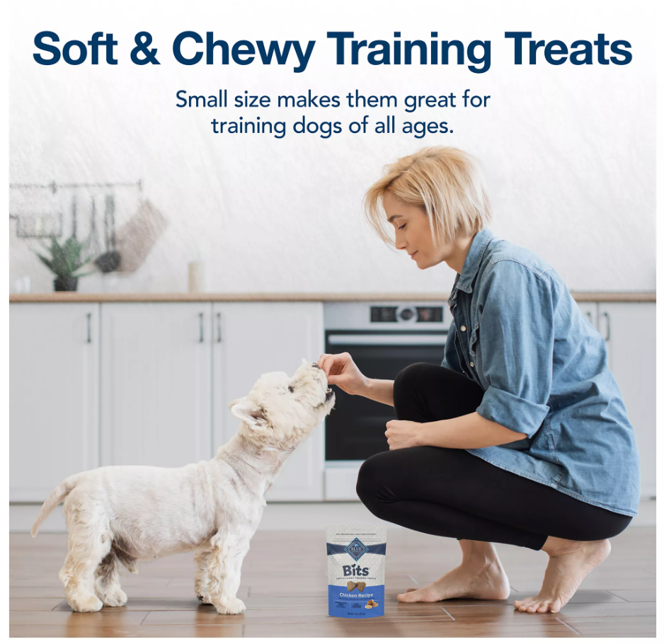 Blue Buffalo® Bits Soft & Chewy All Life Stages Dog Training Treats - Chicken, 11 oz (Pack of 2)