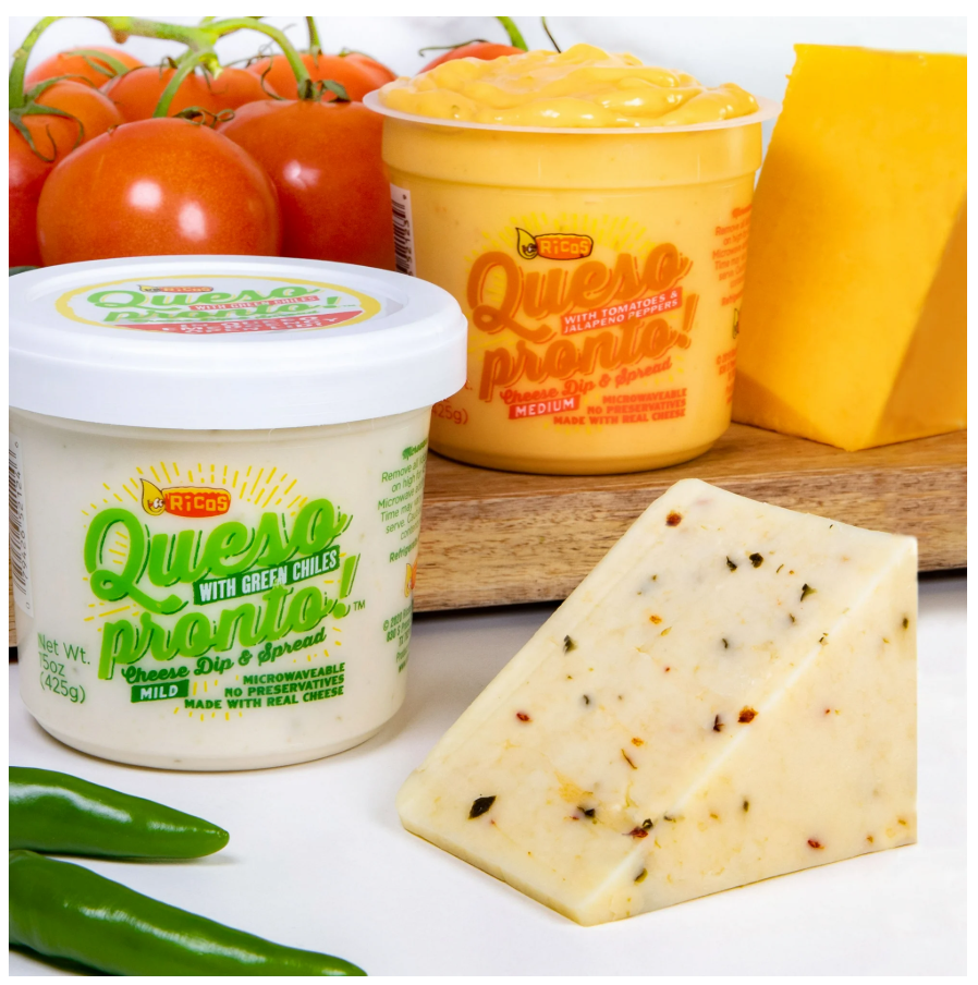 Ricos® Queso Pronto Mild Cheese Dip & Spread with Green Chiles, 15 oz