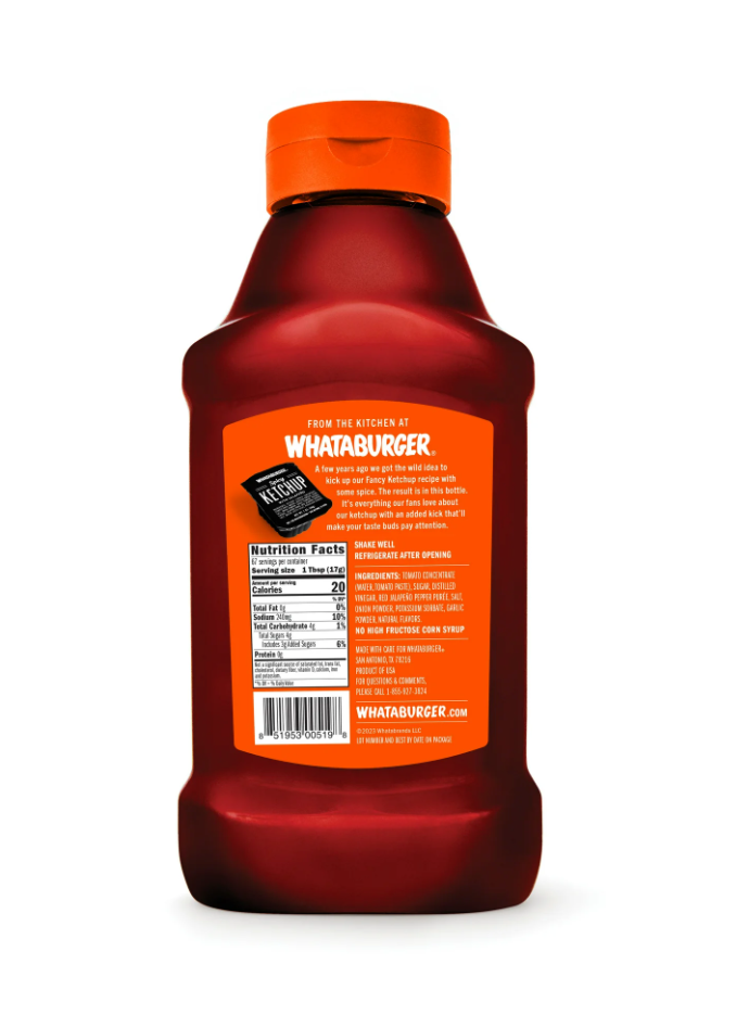 Whataburger Fancy Ketchup, 40oz (Pack of 4)