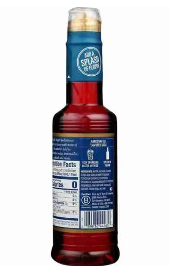 Torani Sugar Free Raspberry Syrup, 12.7 oz (Pack of 2)