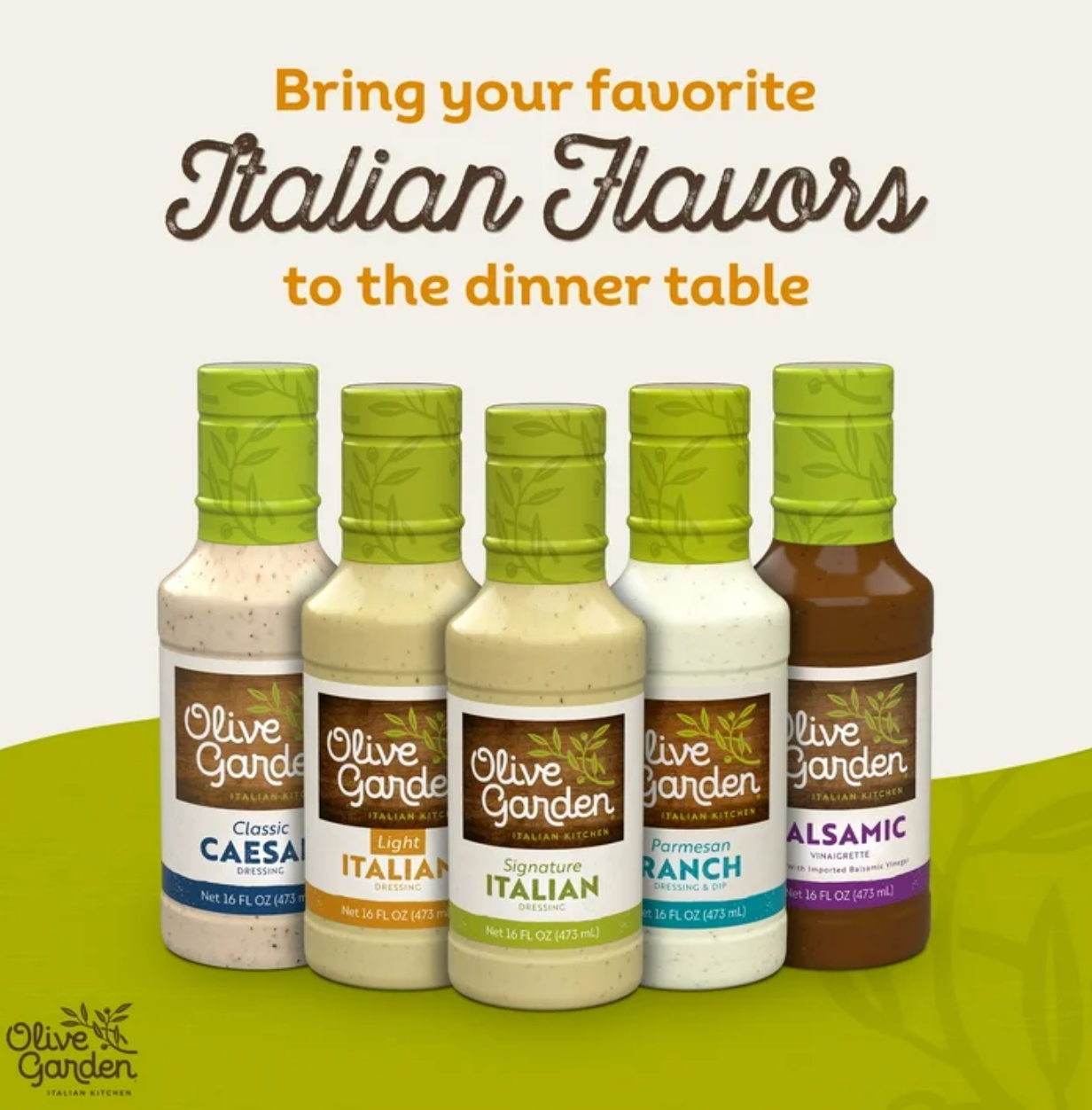 Olive Garden Light Italian Dressing 16 fl oz (Pack of 4)