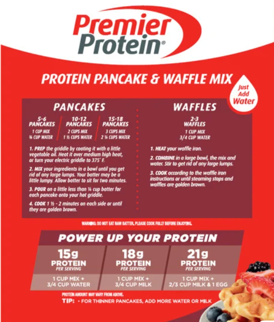 Premier Protein Buttermilk Complete Pancake Mix, 20oz (Pack of 2)