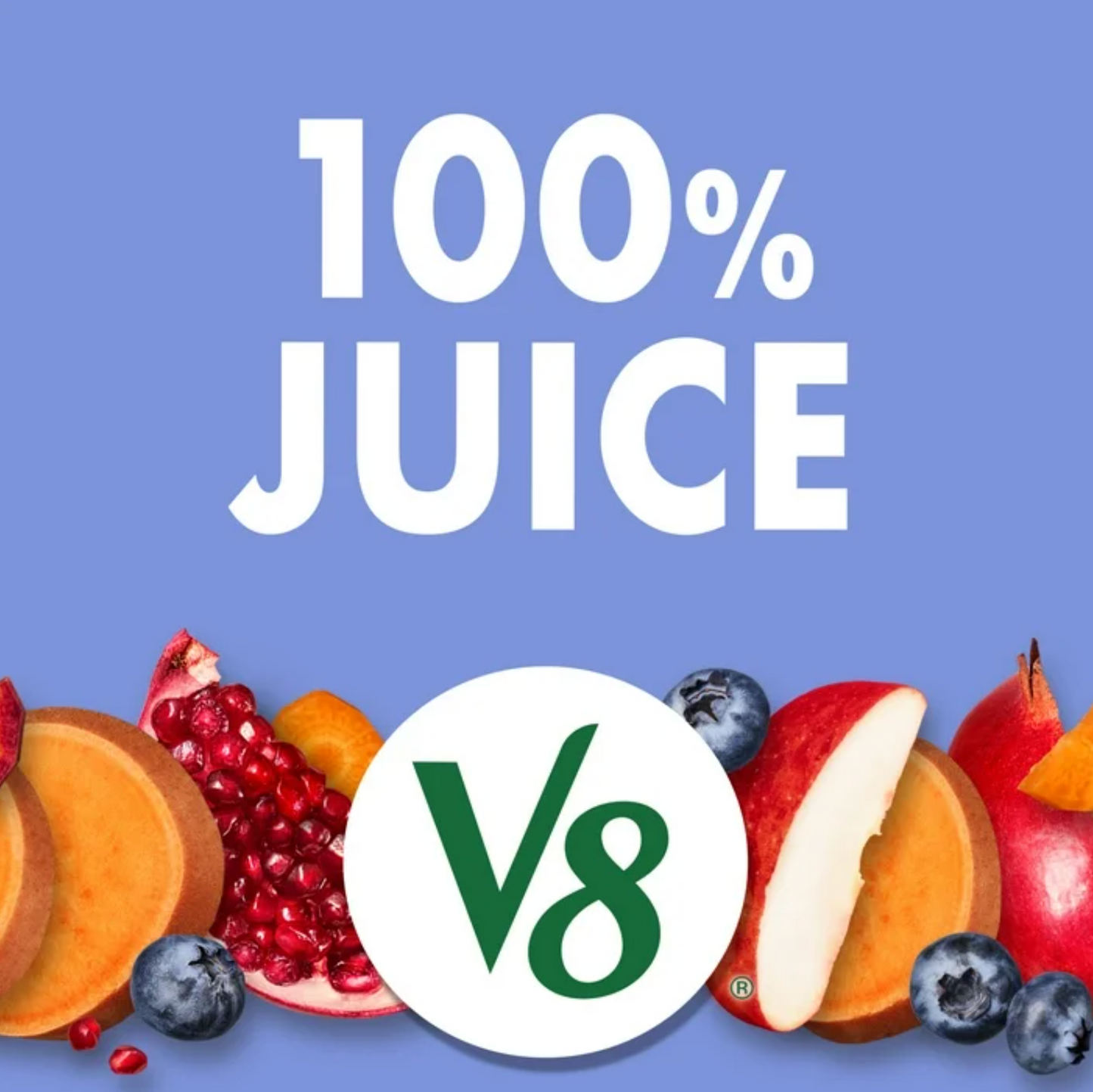 V8 Pomegranate Blueberry 100% Fruit and Vegetable Juice, 46 fl oz Bottle (Pack of 2)