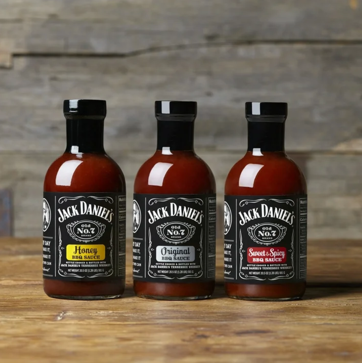 Jack Daniel's Sweet & Spicy BBQ Sauce, 19.5 oz Bottle (Pack of 2)