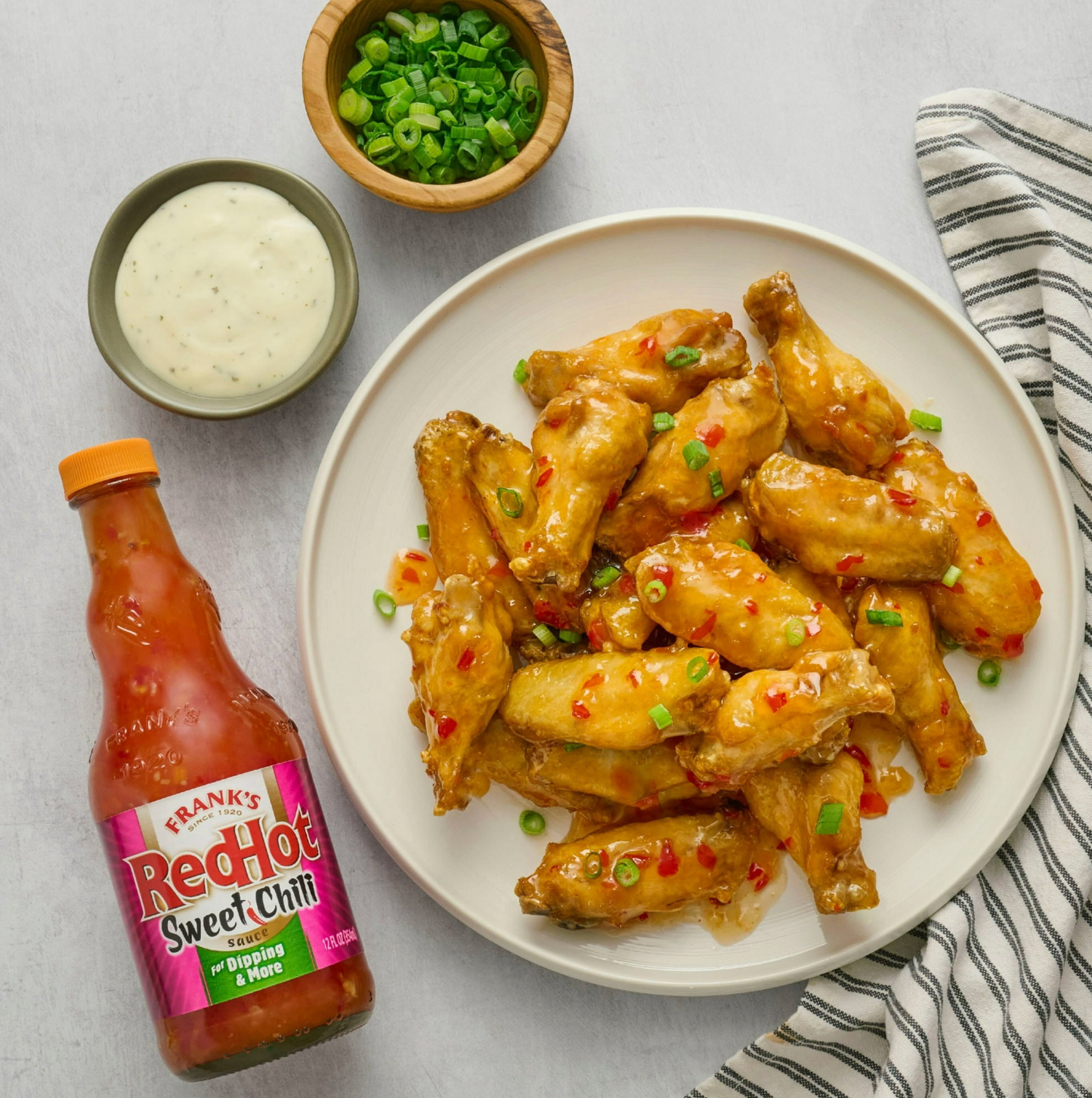 Frank's RedHot Sweet Chili Hot Sauce, 12 fl oz Bottle (Pack of 2)