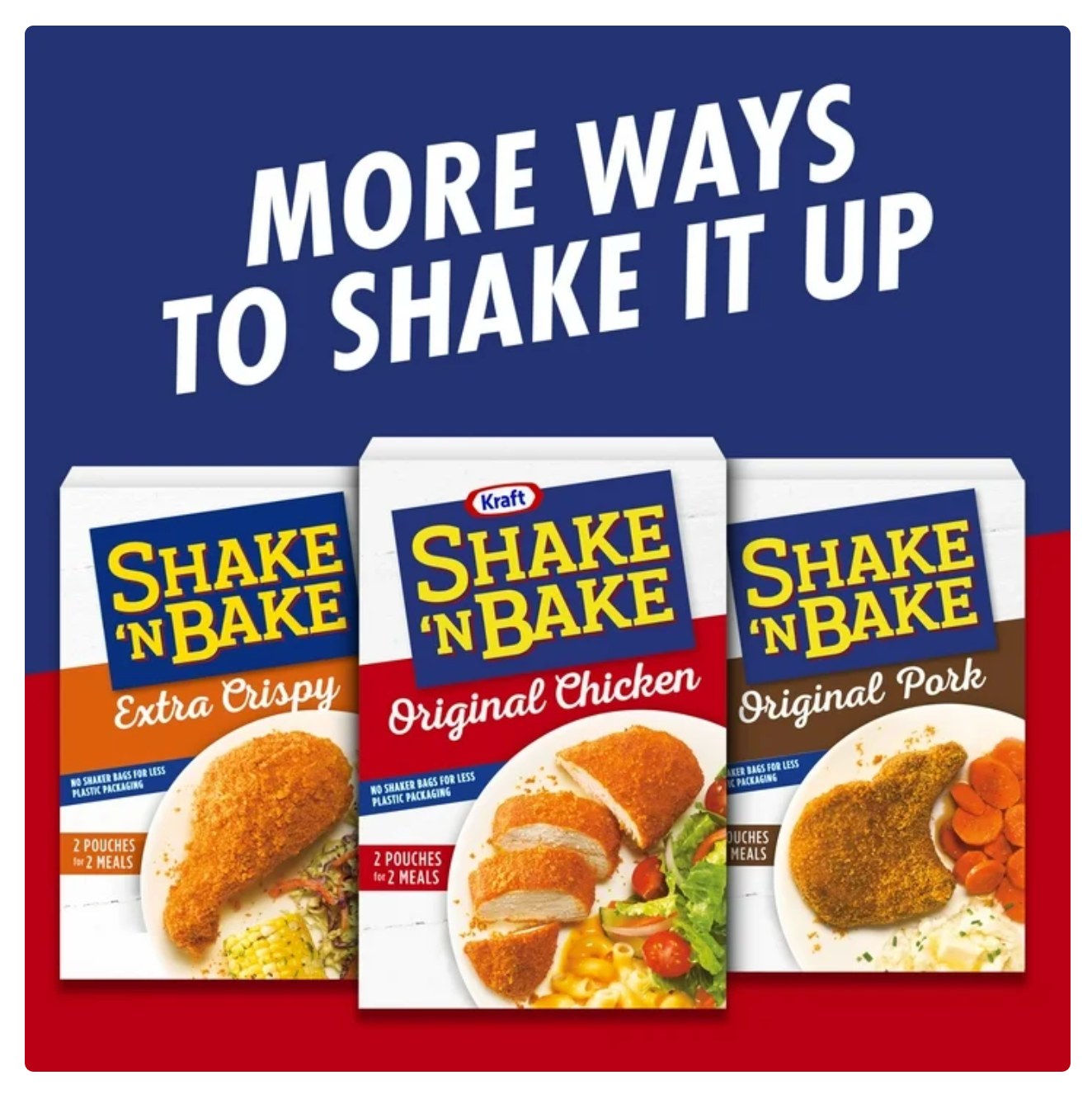 Shake 'N Bake Original Chicken Seasoned Coating Mix, 4.5 oz Box (Pack of 2)