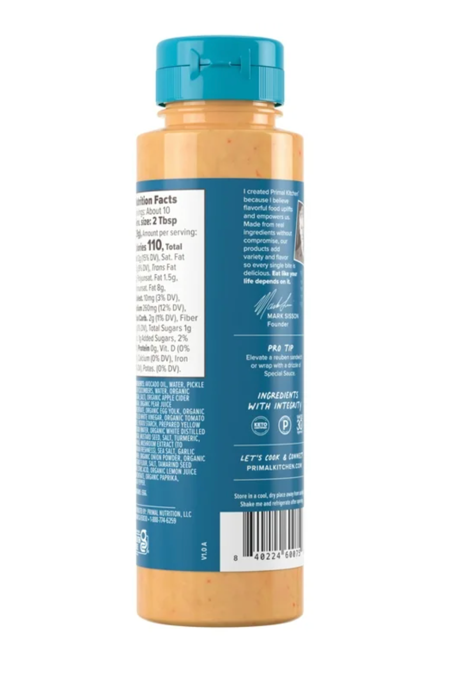 Primal Kitchen Special Burger Dipping Sauce, 10 oz (Pack of 4)