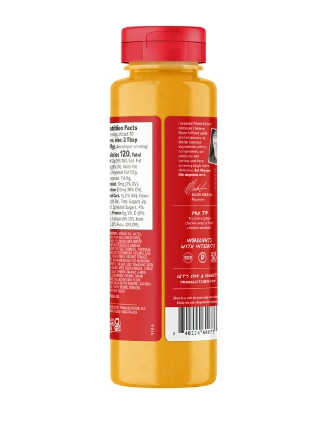 Primal Kitchen Chicken Dippin’ Sauce, 10 oz (Pack of 4)