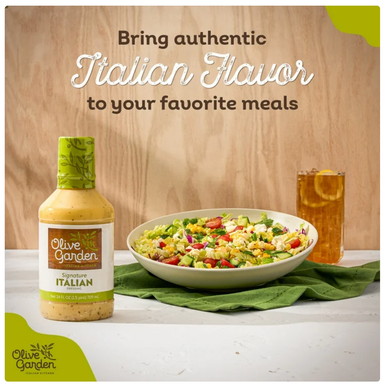 Olive Garden Dressing Variety Pack (Ranch, Italian, Caesar, Balsamic)
