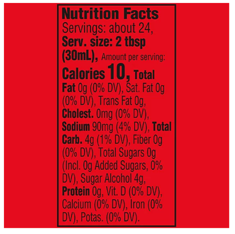 Mrs. Butterworth's Sugar Free Syrup (Pack of 2)