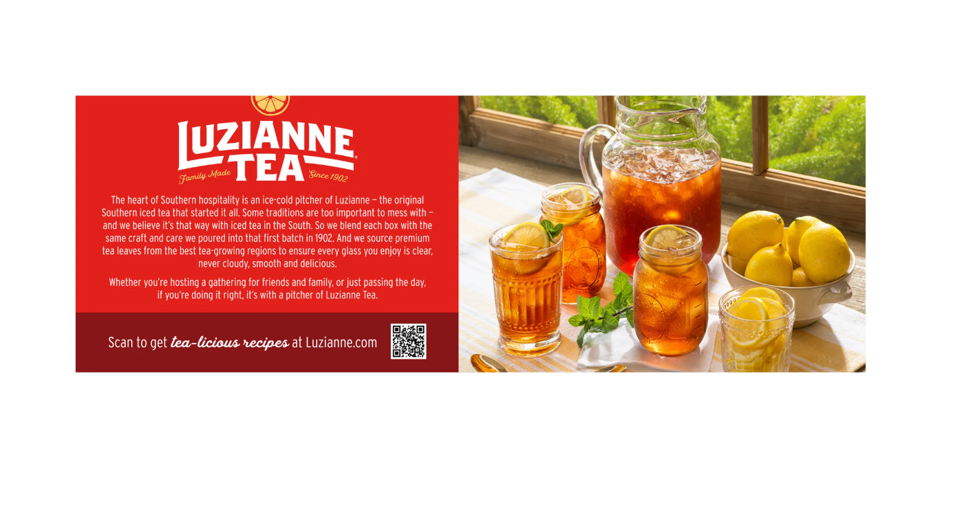 Luzianne Decaffeinated Iced Tea Bags 24 ct. Box (Pack of 2)