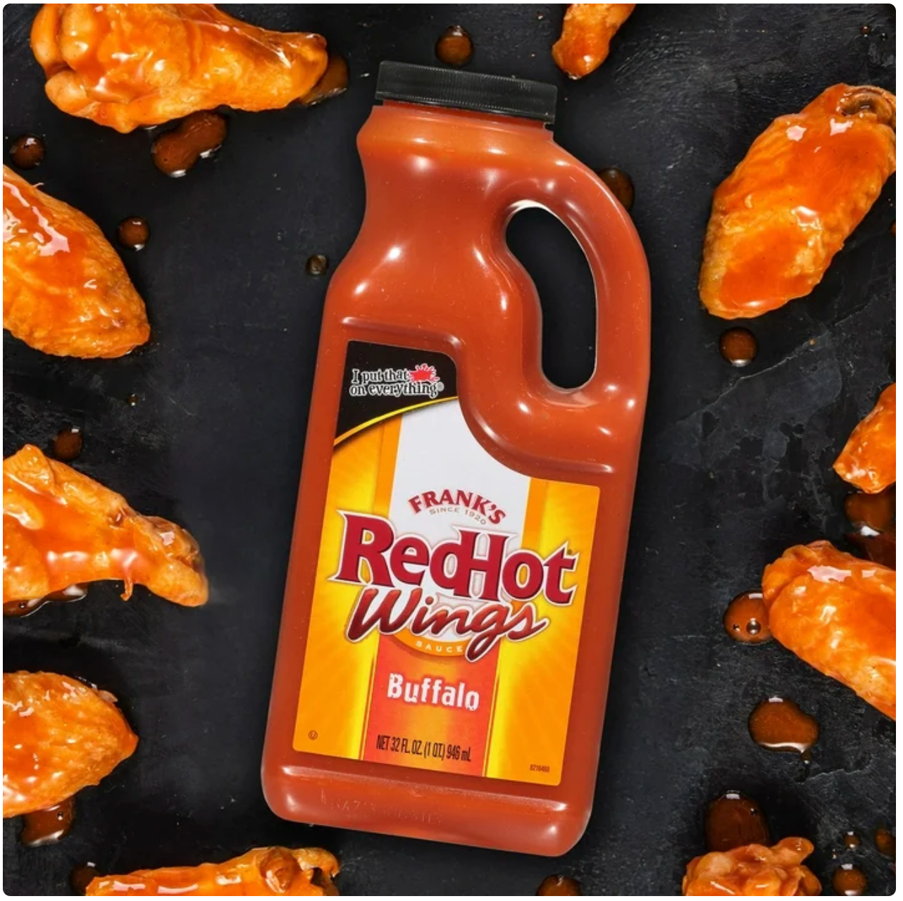 Frank's RedHot Kosher Buffalo Wing Sauce, 32 fl oz Jug