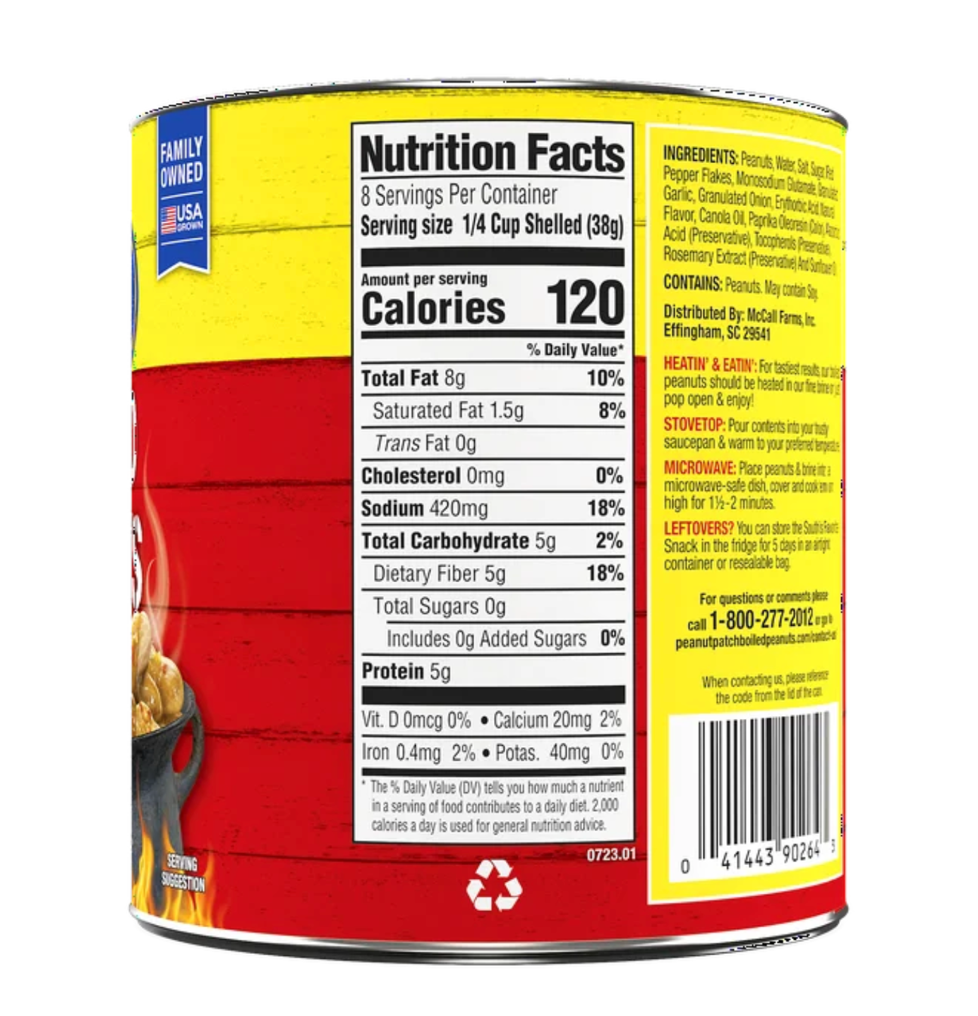 Peanut Patch Hot & Spicy Boiled Peanuts, 25 oz.